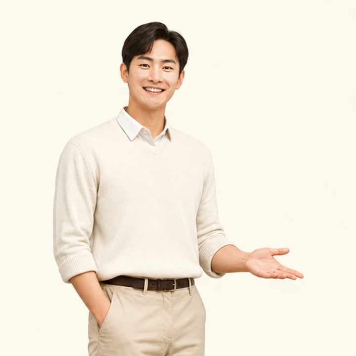 SUV 장기렌트 상담 신청을 안내하는 담당자